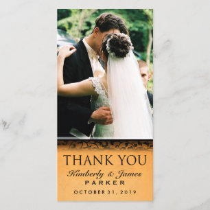 Merci photo Orange et Mariage noir Halloween