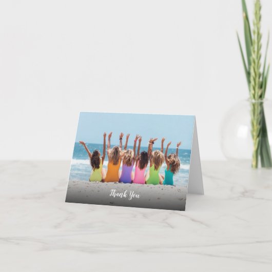 Merci photo personnalisé (Devant)