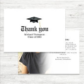 Merci photo personnalisé du journal de graduation