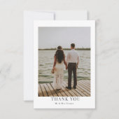 Merci photo personnalisé Simple et moderne (Devant)