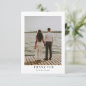 Merci photo personnalisé Simple et moderne (Debout devant)