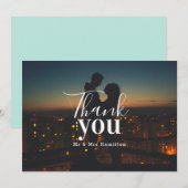 Merci photo personnalisée (Devant / Derrière)