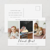 Merci photo Premier Carte photo d'anniversaire (Devant / Derrière)