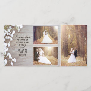 Merci photo Rustic Baby's Breath Wood Mariage