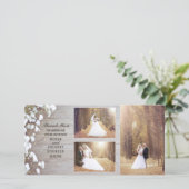 Merci photo Rustic Baby's Breath Wood Mariage (Debout devant)