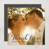 Merci photo simple Mariage d'écriture (Devant / Derrière)