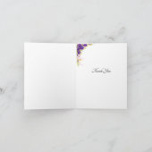 Merci - Photo sur Fleurs Mauves & Blanches (Intérieur)