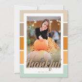 Merci Photo Thanksgiving Salutation Invitation (Devant)
