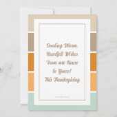 Merci Photo Thanksgiving Salutation Invitation (Dos)