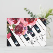 merci piano aquarelle florale (Debout devant)