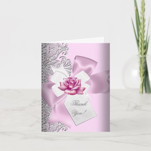 Merci Pink Gray White Dentelle (Devant)