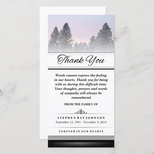 Merci Pins d'hiver Les mots ne peuvent pas Express (Devant / Derrière)