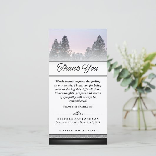 Merci Pins d'hiver Les mots ne peuvent pas Express (Debout devant)