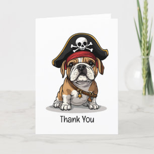 Merci Pirate anglais Bulldog Skull