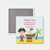 Merci Pirate capitaine Magnet (Recto/Verso)