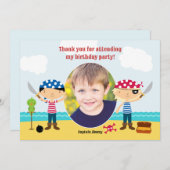 Merci Pirate Carte photo (Devant / Derrière)