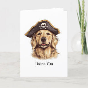 Merci Pirate Golden Retriever Chien Crâne