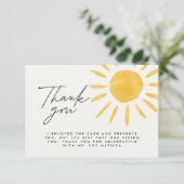 Merci plaisir amusant aquarelle soleil anniversair (Debout devant)