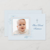 Merci plat bleu frais de photo (Devant / Derrière)