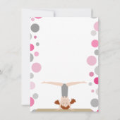 Merci plat de partie de gymnastique dans le rose (Dos)