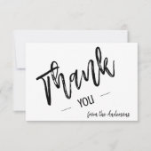 Merci plat de script simple personnalisé (Devant)