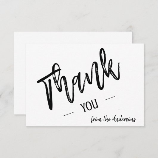 Merci plat de script simple personnalisé (Devant / Derrière)