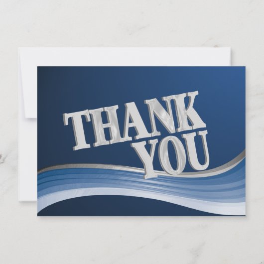 Merci plat en acier (Dos)