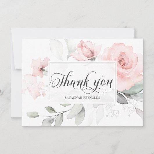 MERCI PLUIE DE MARIÉE ROSES FLORAUX ROSE (Devant)