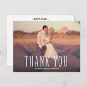 MERCI PLUS CONVIVIAL | CARTE POST MERCI MARIAGE (Devant / Derrière)