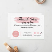 Merci PME pour carte d'achat (Devant/Arrière en situation)