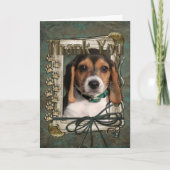 Merci - Poches en pierre - Chiot Beagle (Devant)