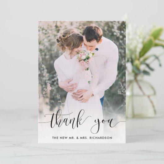 Merci pointé | Merci photo mariage (Debout devant)