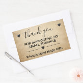 Merci Pour Appuyer Mon Étiquette De Petites Entrep (Enveloppe)