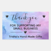 Merci Pour Appuyer Mon Étiquette De Petites Entrep (Devant)