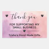 Merci Pour Appuyer Mon Étiquette De Petites Entrep (Devant)