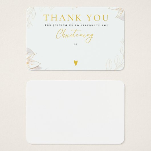 Merci Pour Assister À Des Cartes De Brisage (Devant & derrière)