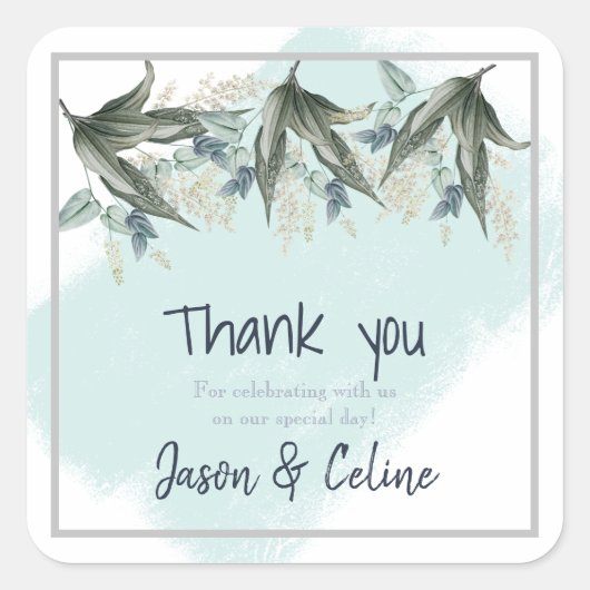 Merci pour autocollant (Devant)