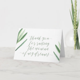 Merci pour avoir levé la carte de la femme de mes