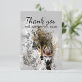 Merci pour avoir mon loup et mon petit loup (Debout devant)