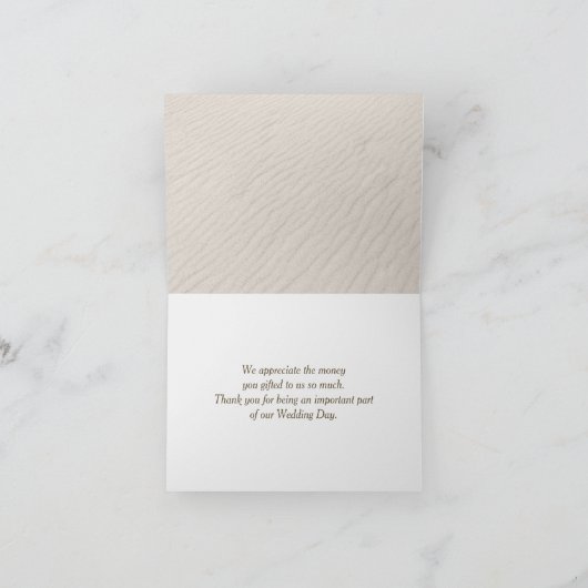 Merci pour cadeau Mariage (Intérieur)