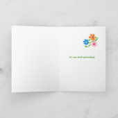 Merci pour carte d'accueil - Flower Power (Intérieur)