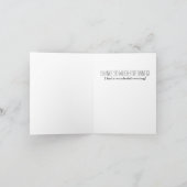 Merci Pour Carte Dîner (Intérieur)