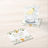 Merci pour ce sous-verre en papier Bee-ing Here (En situation)