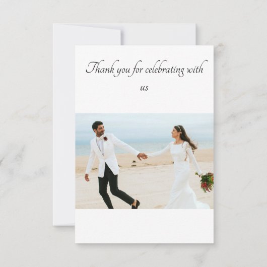 Merci pour célébrer avec nous - Mariage (Dos)