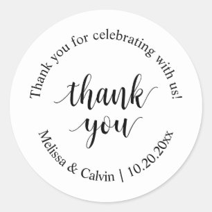 Merci pour célébrer avec nous Sticker Mariage