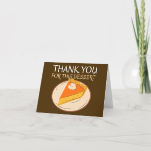 Merci Pour Cette Carte De Thanksgiving Dessert