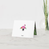 Merci pour cette fête d'anniversaire aux fleurs ro (Dos)