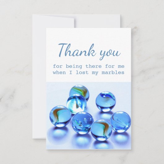 Merci pour de l'aide quand j'ai perdu mes billes (Devant)