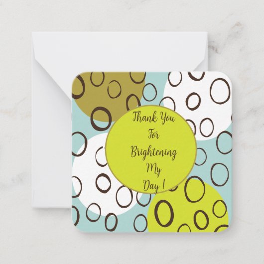 Merci pour éclaircir ma carte de billets de jour : (Devant)