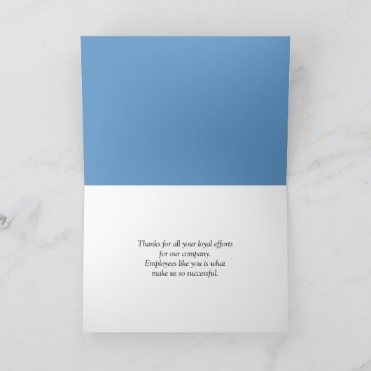 Merci pour employé (Intérieur)